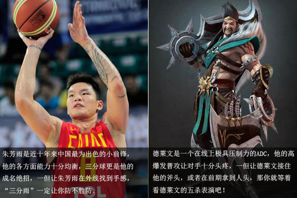 球迷异想天开，当LOL中英雄遇到CBA球星。