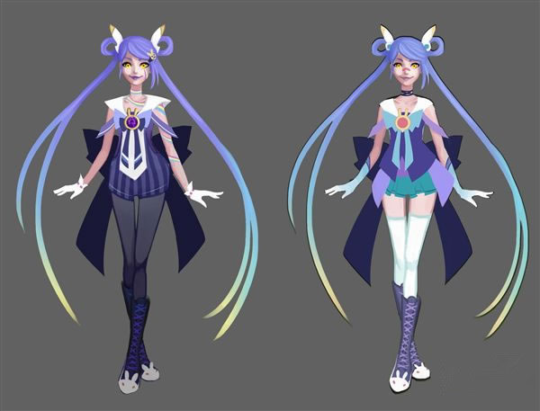 敢出就买 国外大神自制魔法少女金克丝皮肤