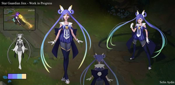 敢出就买 国外大神自制魔法少女金克丝皮肤