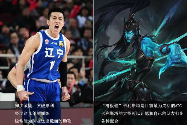 球迷异想天开，当LOL中英雄遇到CBA球星。