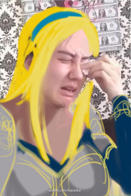恶搞蛇精男版LOL表情包 我瞎了！