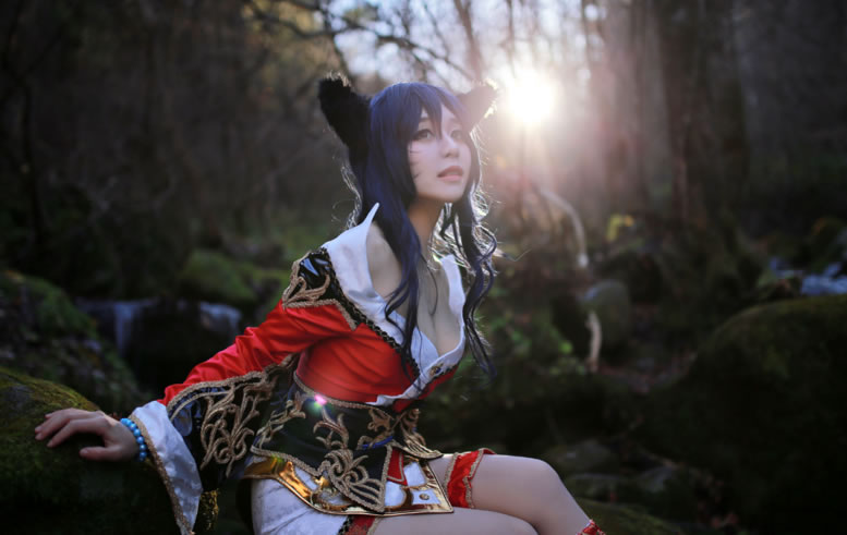最美<a href=/yingxiong/ahri/ target=_blank class=infotextkey>阿狸</a>没有之一 九尾妖狐阿狸原画COS