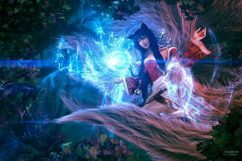 小孩子不要看！！九尾妖狐<a href=/yingxiong/ahri/ target=_blank class=infotextkey>阿狸</a>原画COS