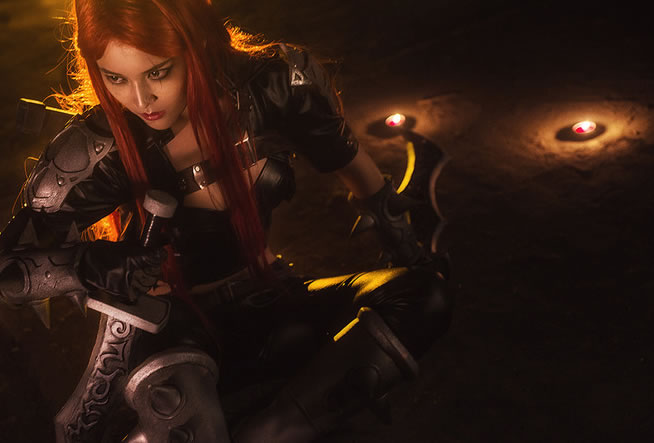 冷血无情的杀手！<a href=/yingxiong/katarina/ target=_blank class=infotextkey>卡特琳娜</a>原画COS