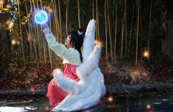 种族加成神还原！韩妹COS高丽风情阿狸