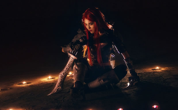 冷血无情的杀手！<a href=/yingxiong/katarina/ target=_blank class=infotextkey><a href=/yingxiong/katarina/ target=_blank class=infotextkey>卡特</a>琳娜</a>原画COS