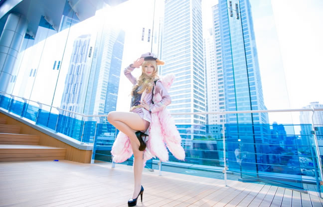 性感韩妹化身阿狸 九尾妖狐阿狸COS