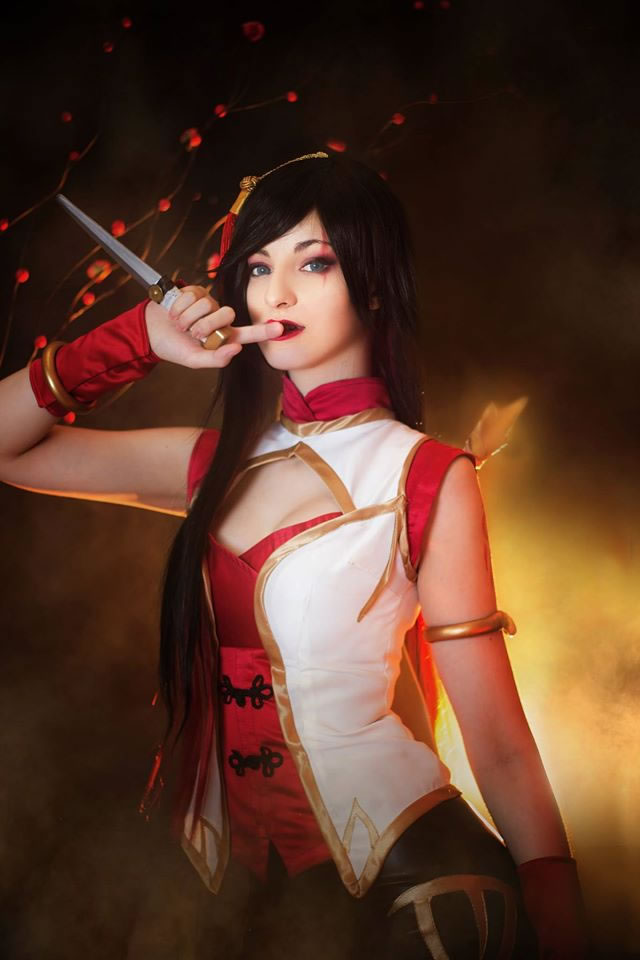 羞花之貌闭月之颜 貂蝉<a href=/yingxiong/katarina/ target=_blank class=infotextkey>卡特琳娜</a>COS