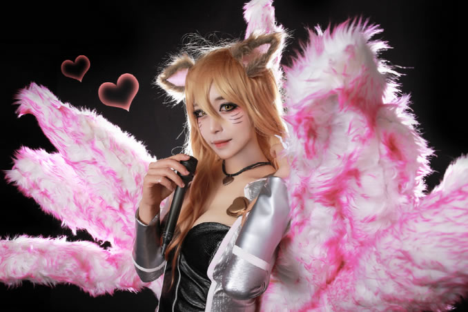 性感长腿魅力无限 偶像歌手<a href=/yingxiong/ahri/ target=_blank class=infotextkey>阿狸</a>COS