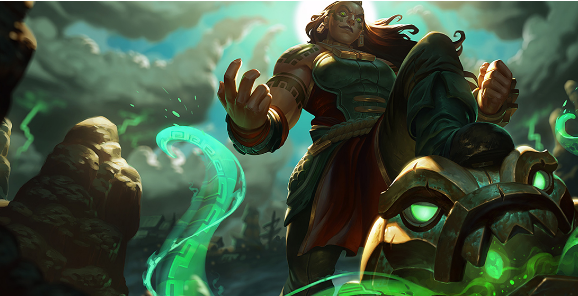 以一打五！海兽祭司<a href=/yingxiong/illaoi/ target=_blank class=infotextkey>俄<a href=/yingxiong/rakan/ target=_blank class=infotextkey>洛</a>伊</a>无解开团