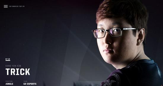 官方Top20：排名20至11名RNG占三人