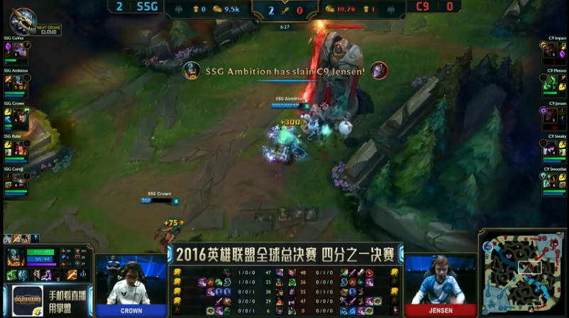 S6第一打野实至名归！无敌奥拉夫助SSG晋级四强