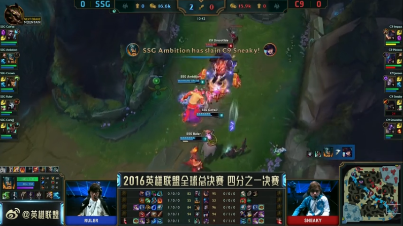 S6第一打野实至名归！无敌奥拉夫助SSG晋级四强