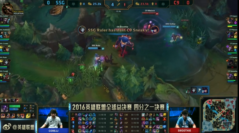 S6第一打野实至名归！无敌奥拉夫助SSG晋级四强