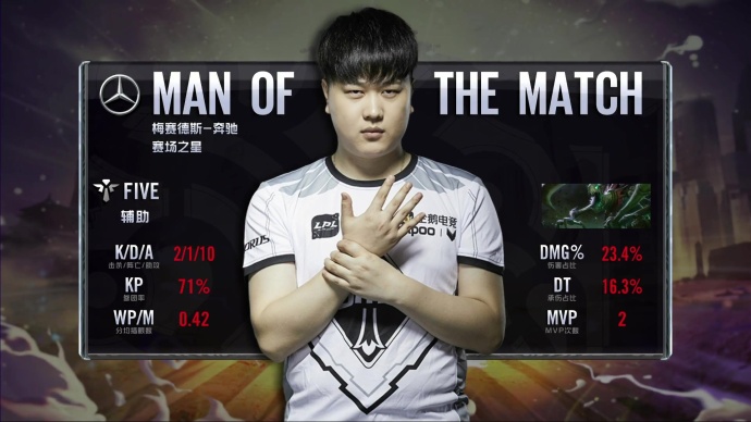 Rookie二连佐伊爆炸凯瑞 IG击败OMG