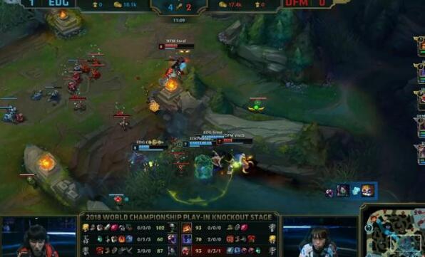 EDG 3:0 击败DFM，成功晋级小组赛！