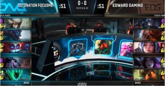 EDG 3:0 击败DFM，成功晋级小组赛！