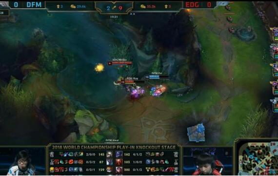 EDG 3:0 击败DFM，成功晋级小组赛！