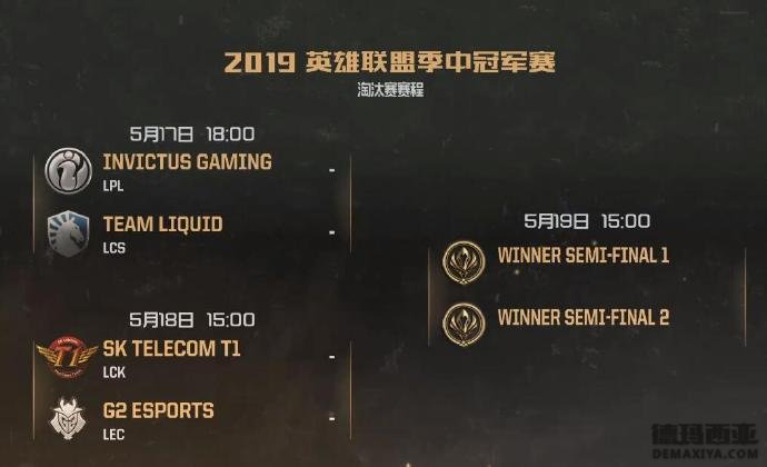 小组赛结束 IG头名出线半决赛将对阵TL