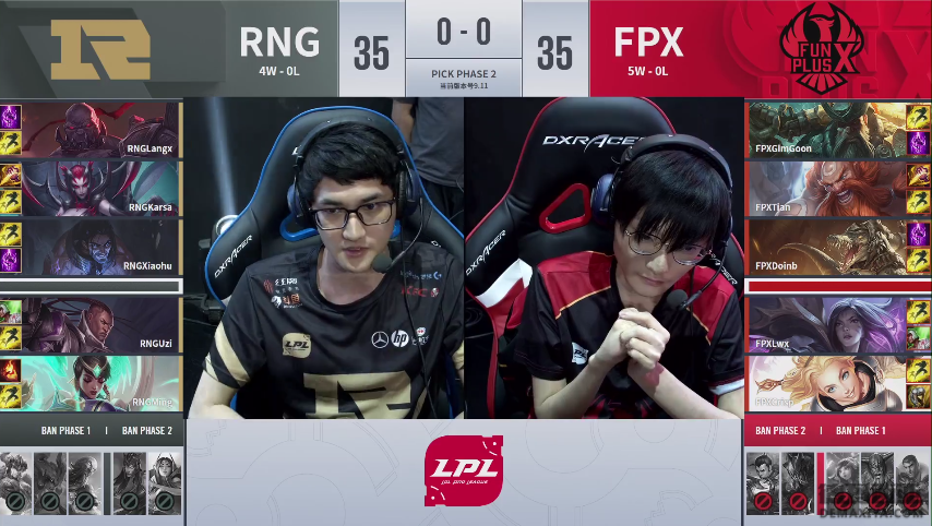 FPX登顶LPL的法宝 支援和BP的优先级