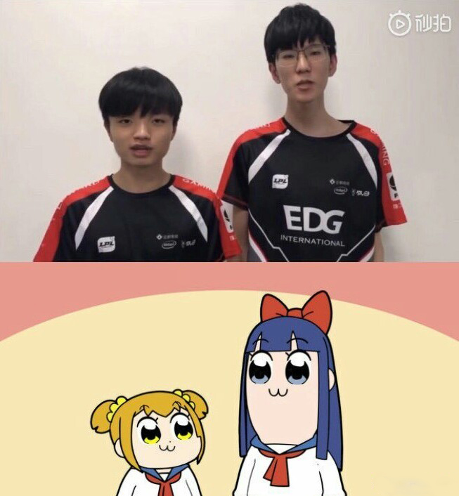 LPL官推：用动画片比喻EDG打野和AD