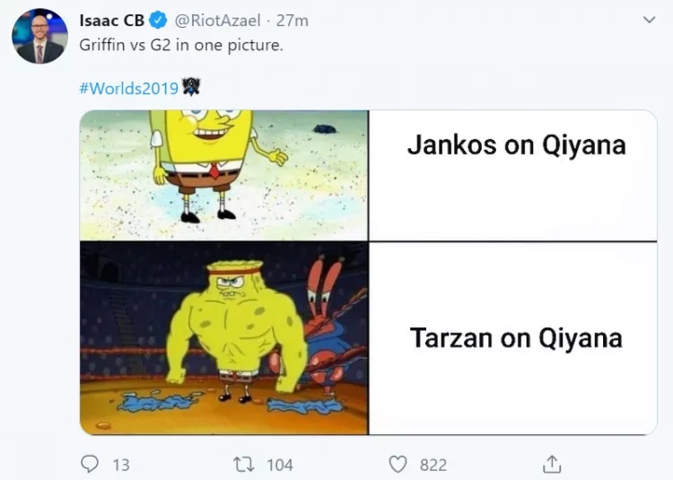 GRF爆锤G2引解说热议 Tarzan就是代练
