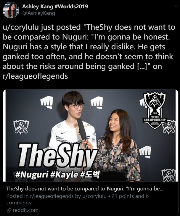 Theshy评Nuguri：他的风格我很不喜欢