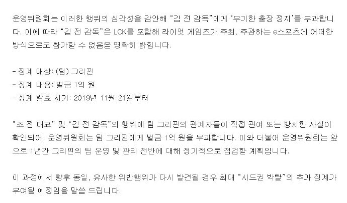 cvMax赵圭南永久禁赛 GRF被罚一亿韩元