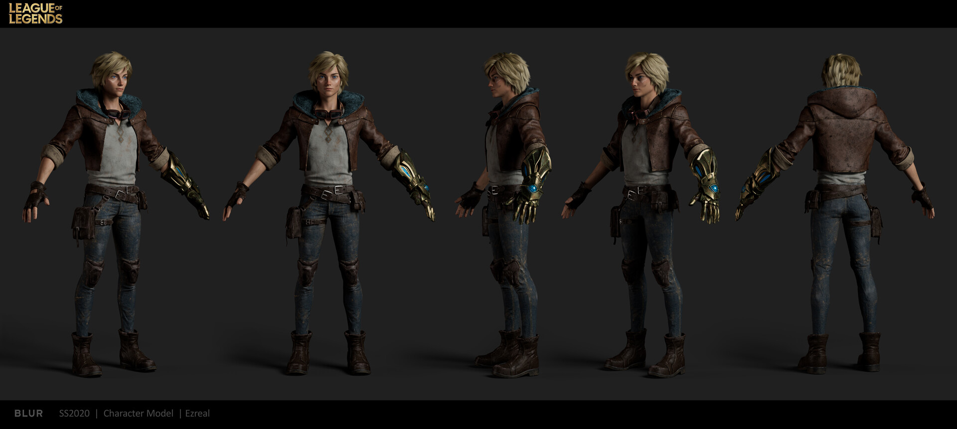 《英雄联盟》宣传CG角色3D建模公开 盖伦英武女警美艳