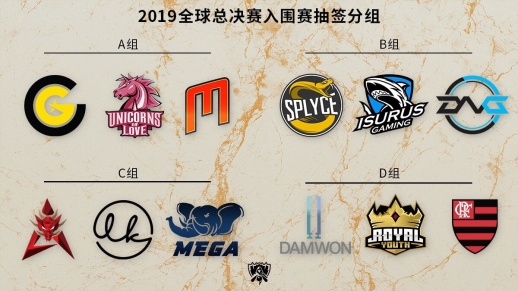 2019<a href=/bisai/2020zongjuesai/ target=_blank class=infotextkey>全球总决赛</a>：<a href=/bisai/2020ruweisai/ target=_blank class=infotextkey>入围赛</a>及小组赛赛程