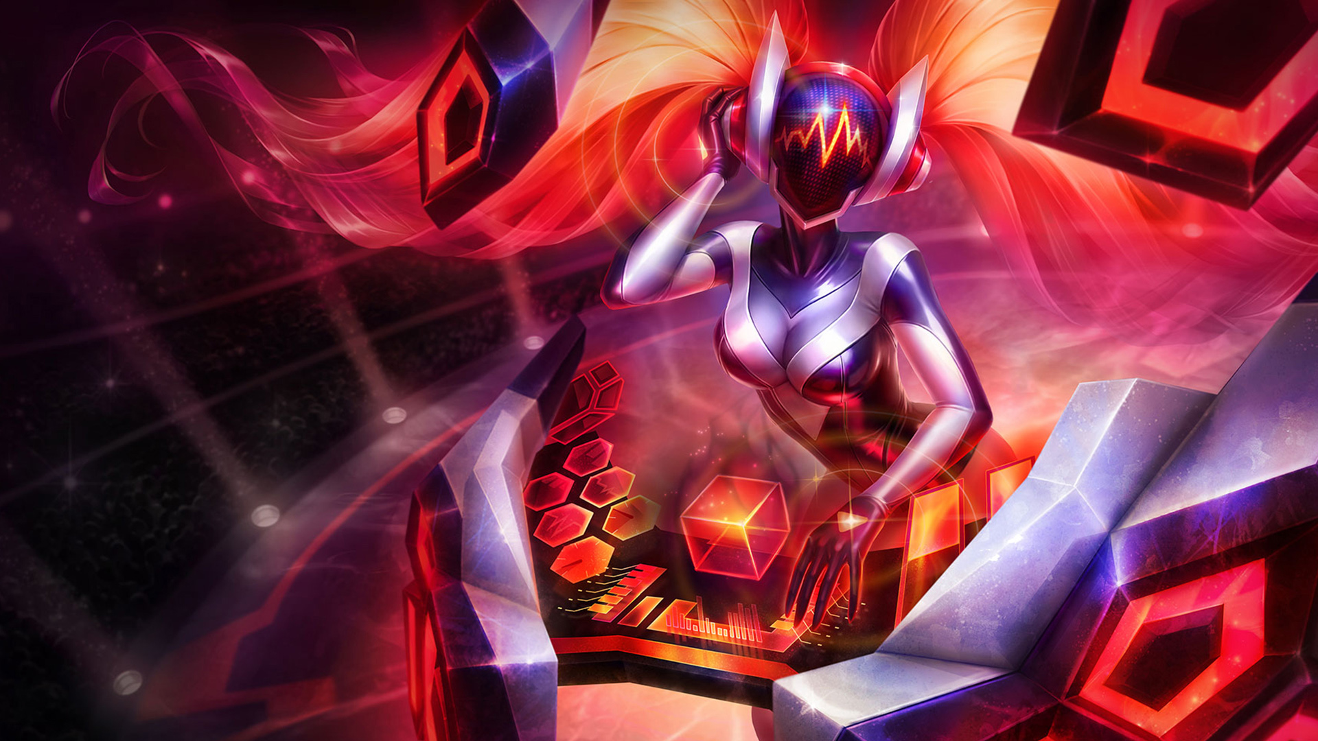 英雄联盟lol DJ娑娜 琴瑟仙女桌面壁纸