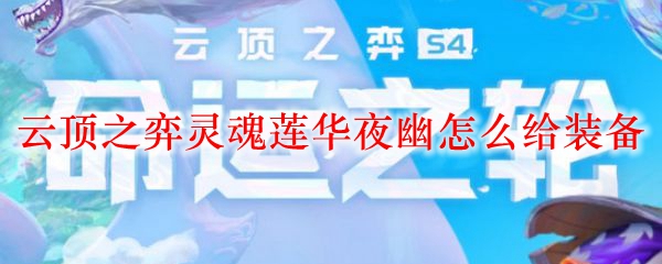 云顶之弈灵魂莲华夜幽怎么给装备