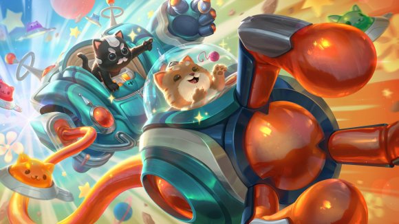 《lol》太空律动机器人皮肤效果预览