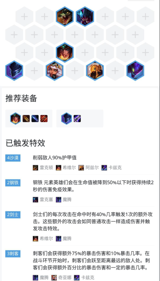 《LOL》云顶之弈沙钢变型刺阵容<a href=/gonglue/ target=_blank class=infotextkey>攻略</a>