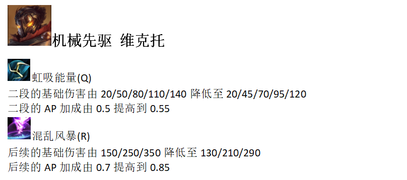 《LOL》8.22更新维克托乐芙兰削弱