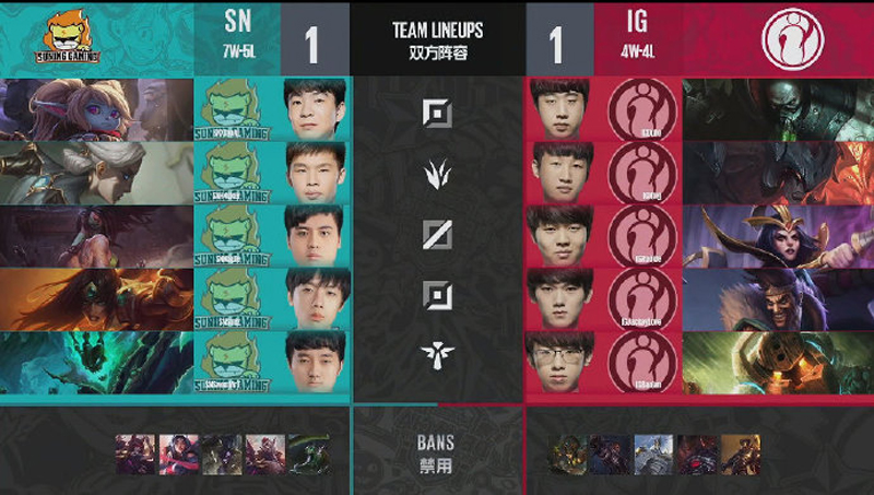 《LOL》德玛西亚杯12月22日IG vs SN比赛战报