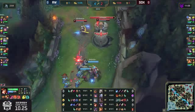 2020德玛西亚杯小组赛第一日 RW vs SDX