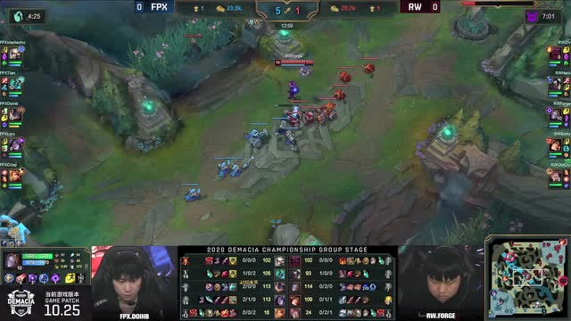 2020德玛西亚杯小组赛第一日 FPX vs RW