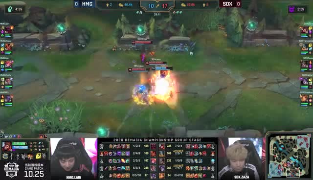 2020德玛西亚杯小组赛第一日 HMG vs SDX