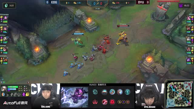 2020德玛西亚杯小组赛第一日 EDG vs DYU
