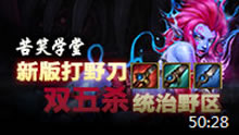 苦笑学堂：一把刀统治一个版本 双五杀大寡妇