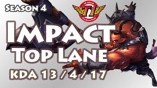 SKT T1 Impact上单蒙多视角 大战流浪法师