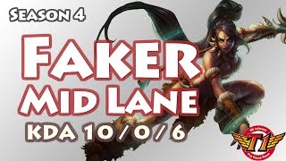 SKT T1 Faker中单豹女视角 超神的节奏
