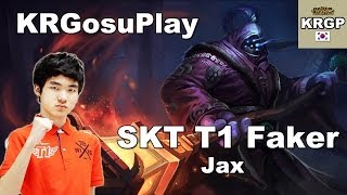 SKT T1 Faker上单武器大师视角 VS 小鱼人