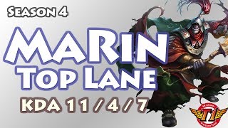 SKT T1 MaRin上单武器大师 VS 狗头