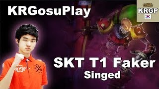 Faker上单炼金 vs 豹女 竟然传送偷基地