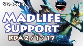 Madlife娜美辅助大嘴视角 大战琴女寒冰组合