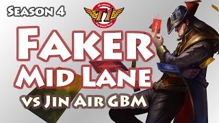 Faker中单卡牌大师 VS Jin Air GBM亚索