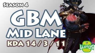 韩服OB视角：Jin Air GBM中单卡牌 VS 豹女