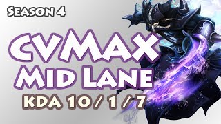 cvMax中单卡萨丁10杀超神视角 VS 豹女